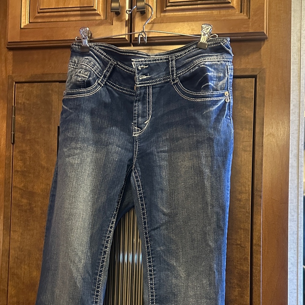 Wallflower Dark Blue Boot Cut Jeans